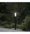 vidaXL Bollard Light with Sensor 80 cm Black IP44