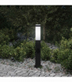 vidaXL Bollard Light with Outlet 50 cm Black IP44