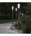 vidaXL Bollard Lights with Sensor 3 pcs 110 cm Stainless Steel IP44