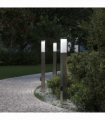 vidaXL Bollard Lights with Outlet 3 pcs 80 cm Stainless Steel IP44