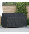 vidaXL Garden Bench Cover Black 165 x 70 x 65 / 94 cm 210D fabric