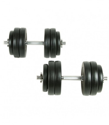 vidaXL 18 Piece Dumbbell Set 30 kg