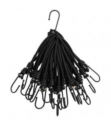 vidaXL Bungee Cord with Hooks 25 pcs 17 cm