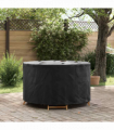 vidaXL Outdoor Furniture Cover Black 128 x 128 x 71 cm 210D fabric