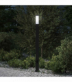 vidaXL Bollard Light with Outlet 110 cm Black IP44