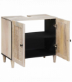 vidaXL Bathroom Cabinet White 62 x 33 x 58 cm Solid Wood Mango