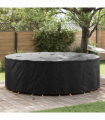 vidaXL Outdoor Furniture Cover Black 279 x 279 x 85 cm 600D fabric