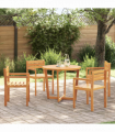 vidaXL 5 Piece Garden Dining Set Solid Wood Acacia