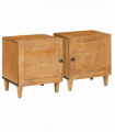 vidaXL Bedside Table 2 pcs Light brown 40 x 33 x 46 cm