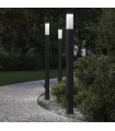 vidaXL Bollard Lights with Outlet 3 pcs 110 cm Black IP44