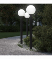 vidaXL Bollard Lights 3 pcs 120 cm Black IP44