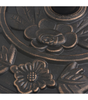 Parasol Base Resin Half Round Bronze 9 kg