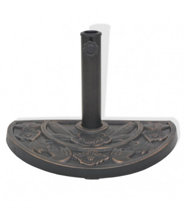 Parasol Base Resin Half Round Bronze 9 kg