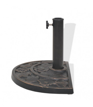 Parasol Base Resin Half Round Bronze 9 kg