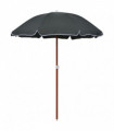 Parasol with Steel Pole 180 cm Anthracite
