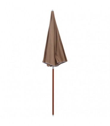Parasol with Steel Pole 240 cm Taupe