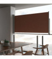 Patio Retractable Side Awning 120x300 cm Brown
