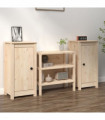 Sideboards 2 pcs 40x35x80 cm Solid Wood Pine