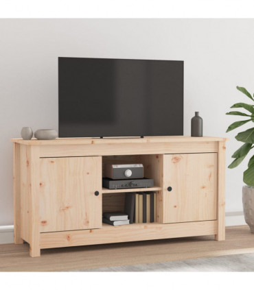 TV Cabinet 103x36.5x52 cm Solid Wood Pine