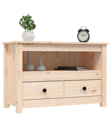 TV Cabinet 79x35x52 cm Solid Wood Pine