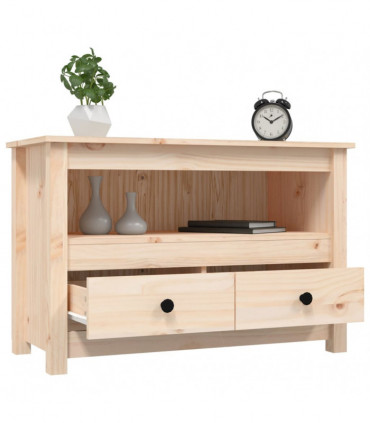 TV Cabinet 79x35x52 cm Solid Wood Pine