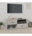 TV Cabinet Concrete Grey 100x35x40 cm Engineered Wood