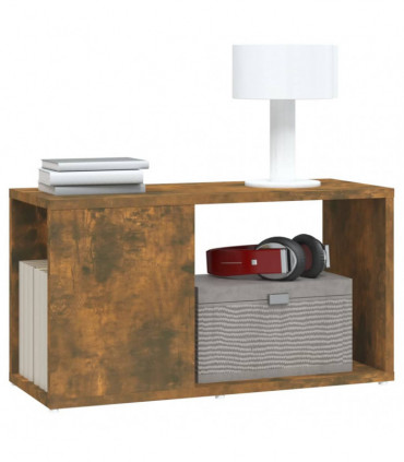 TV Cabinet Smoked Oak 60x24x32cm Engineered Wood