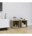 TV Cabinets 2 pcs Sonoma Oak 37x35x37 cm Engineered Wood