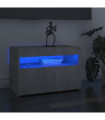 TV Cabinets with LED Lights 2 pcs Concrete Grey 60x35x40 cm