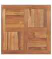 vidaXL Table Top Solid Teak Wood Square 80x80x2.5 cm