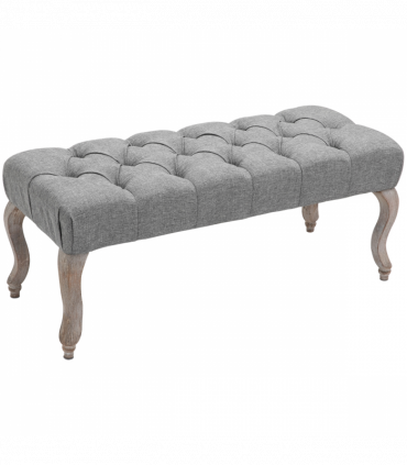 Tufted Upholstered Accent Bench Window Seat Ottoman Bed End Stool