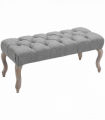 Tufted Upholstered Accent Bench Window Seat Ottoman Bed End Stool