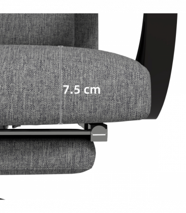 Vinsetto Home Office Chair Reclining Computer Chair w/ Lumbar Support Dark Grey