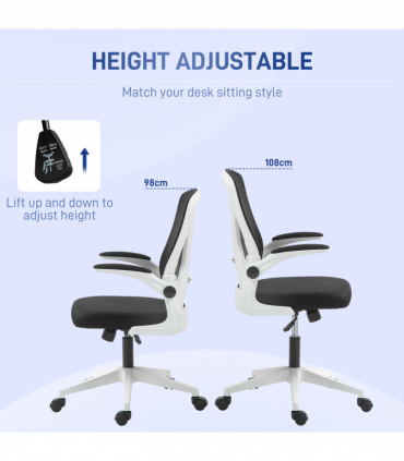 Vinsetto Mesh Office Chair Computer Chair with Swivel Wheels for Home Office