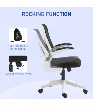 Vinsetto Mesh Office Chair Computer Chair with Swivel Wheels for Home Office