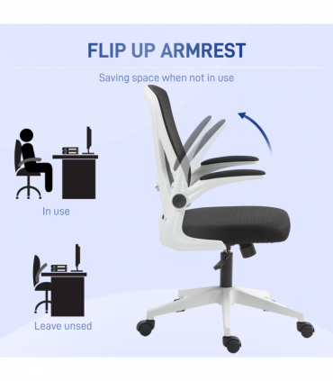 Vinsetto Mesh Office Chair Computer Chair with Swivel Wheels for Home Office