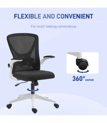 Vinsetto Mesh Office Chair Computer Chair with Swivel Wheels for Home Office