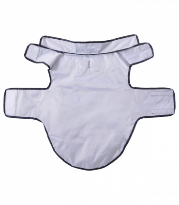 vidaXL Dog Raincoat with Reflective Strips Polyester Navy Blue 2XL