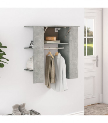 Hallway Cabinet Concrete Grey 97.5x37x99 cm Engineered Wood