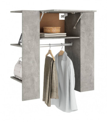 Hallway Cabinet Concrete Grey 97.5x37x99 cm Engineered Wood