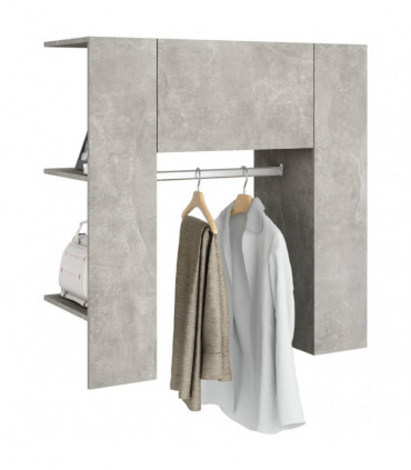 Hallway Cabinet Concrete Grey 97.5x37x99 cm Engineered Wood
