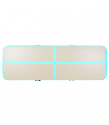 Inflatable Gymnastics Mat with Pump 300x100x10 cm PVC Green