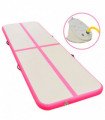 Inflatable Gymnastics Mat with Pump 300x100x10 cm PVC Pink