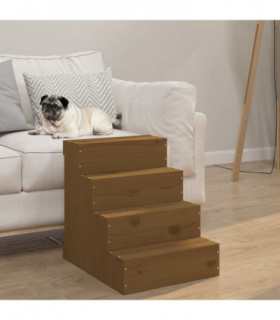 Pet Stair Honey Brown 40x49x47 cm Solid Wood Pine