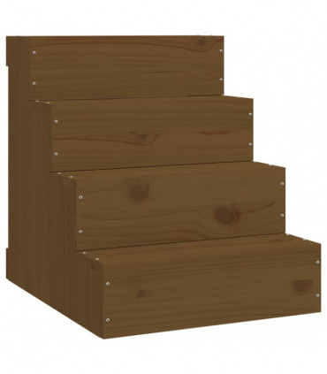Pet Stair Honey Brown 40x49x47 cm Solid Wood Pine