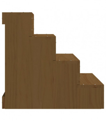 Pet Stair Honey Brown 40x49x47 cm Solid Wood Pine