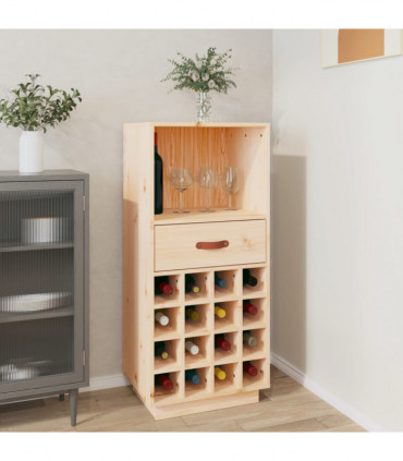Wine Cabinet 45x34x100 cm Solid Wood Pine