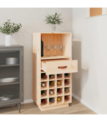 Wine Cabinet 45x34x100 cm Solid Wood Pine