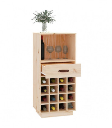 Wine Cabinet 45x34x100 cm Solid Wood Pine
