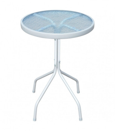 vidaXL 3 Piece Bistro Set Steel Black